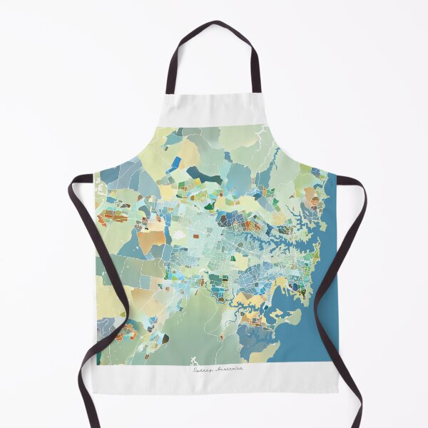 Item preview, Sydney Australia City Map - Pastel Color Scheme designed and sold by StylishStacks.