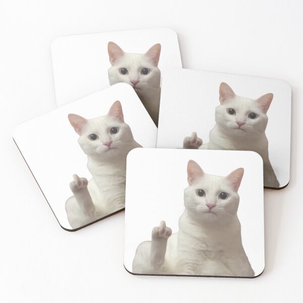 Item preview, Middle Finger Cat  designed and sold by NicolasGlowArt.