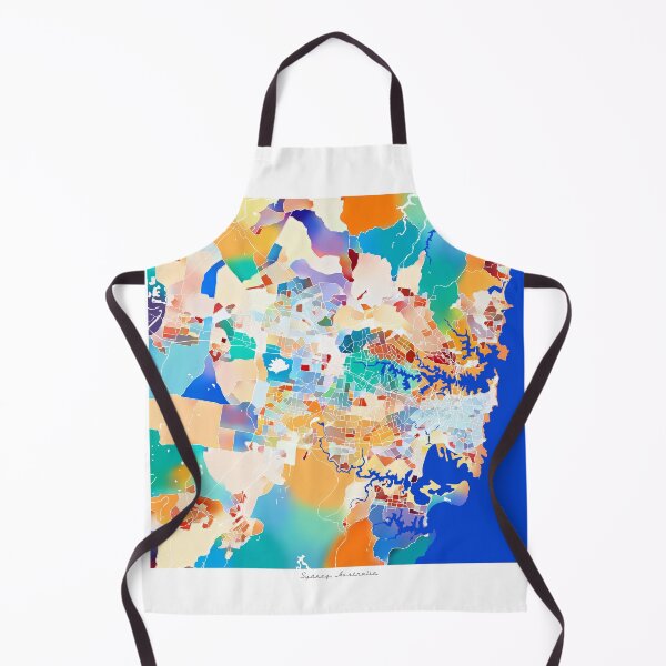 Item preview, Sydney Australia City Map - Tropical Rainbow Scheme designed and sold by StylishStacks.