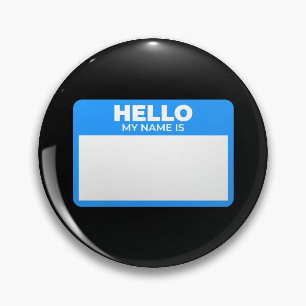 Item preview, Name Tag Super Size Blue designed and sold by toodystark.