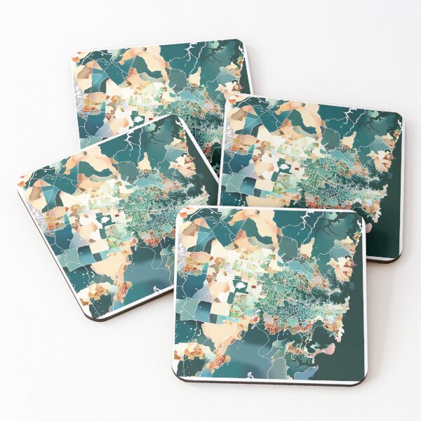 Item preview, Sydney Australia City Map - Lush Green designed and sold by StylishStacks.