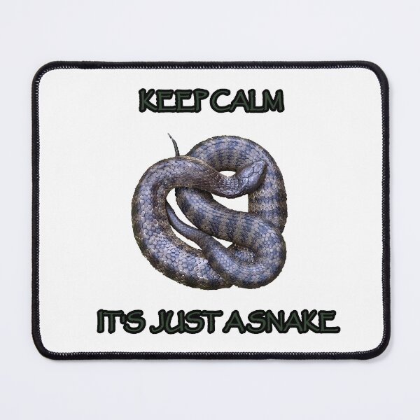 Item preview, Keep calm it's just a snake designed and sold by Spider-Seeker.