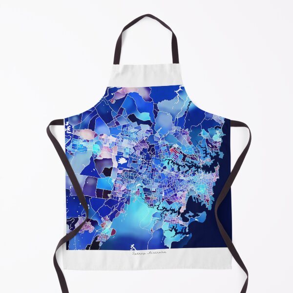 Item preview, Sydney Australia City Map - Marine Blue designed and sold by StylishStacks.