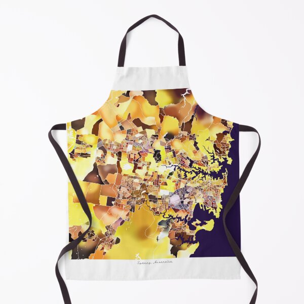 Item preview, Sydney Australia City Map - Golden Yellow designed and sold by StylishStacks.