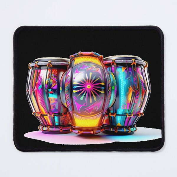 Item preview, African Drum Art in Neon Colors (Series 6) designed and sold by MugsNstuff Live Love Create!.