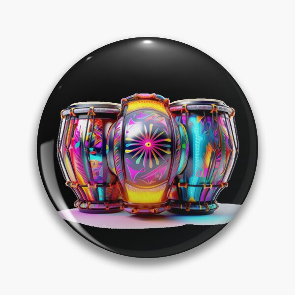 Item preview, African Drum Art in Neon Colors (Series 6) designed and sold by MugsNstuff Live Love Create!.