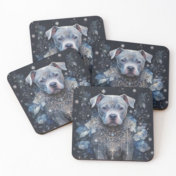 Item preview, Gemmed Cute Pit Bull designed and sold by Nocturne  Paws.
