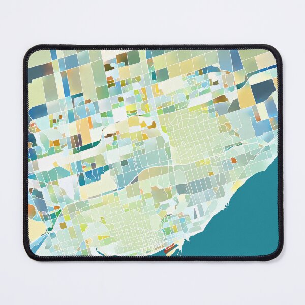 Item preview, Toronto Canada City Map - Pastel Color Scheme designed and sold by StylishStacks.