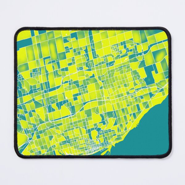 Item preview, Toronto Canada City Map - Green-Yellow Duotone designed and sold by StylishStacks.