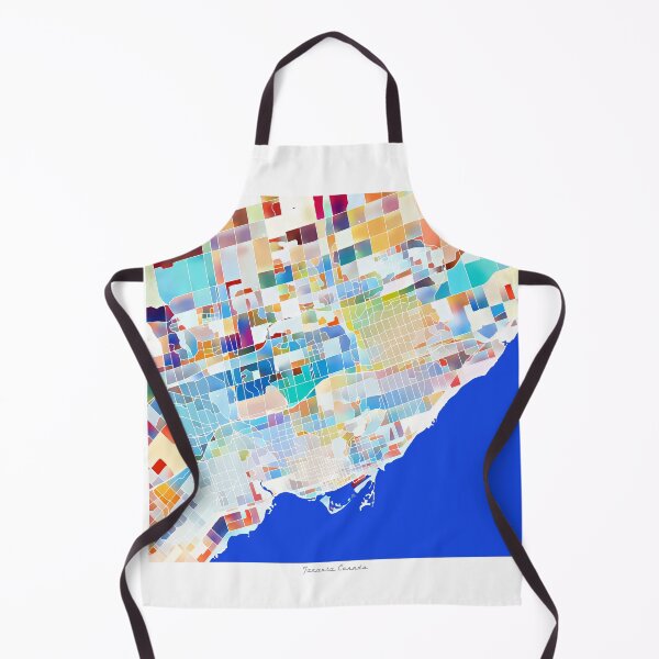 Item preview, Toronto Canada City Map - Tropical Rainbow Scheme designed and sold by StylishStacks.