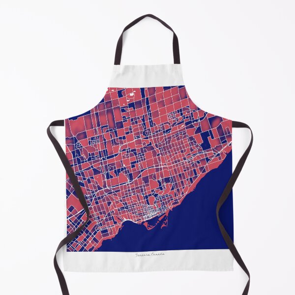 Item preview, Toronto Canada City Map - Red-Blue Duotone designed and sold by StylishStacks.