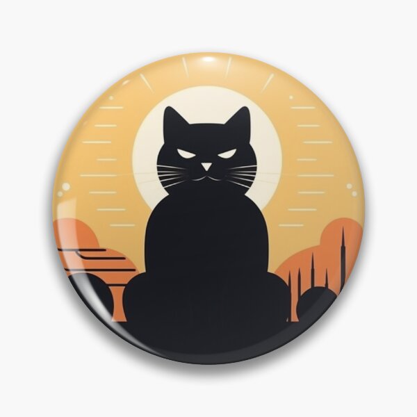 Item preview, black cat by the sunset designed and sold by matchymatchy.
