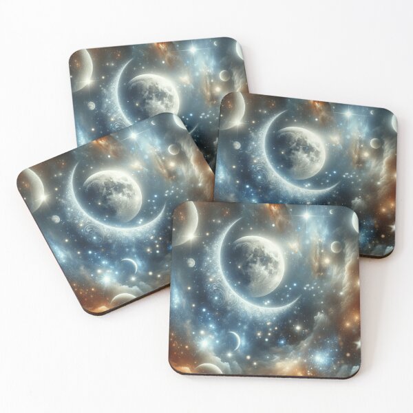 Item preview, Cosmic Crescents and Orbs designed and sold by TeslaSt0re.