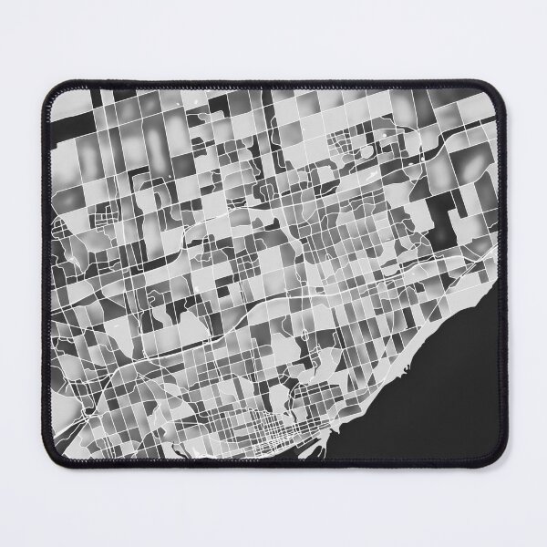 Item preview, Toronto Canada City Map - Black and White Monochrome designed and sold by StylishStacks.