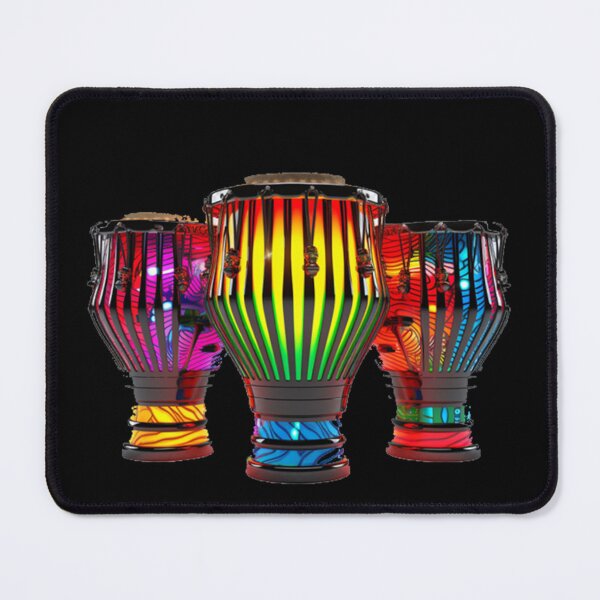 Item preview, African Drum Art in Neon Colors (Series 7) designed and sold by MugsNstuff Live Love Create!.