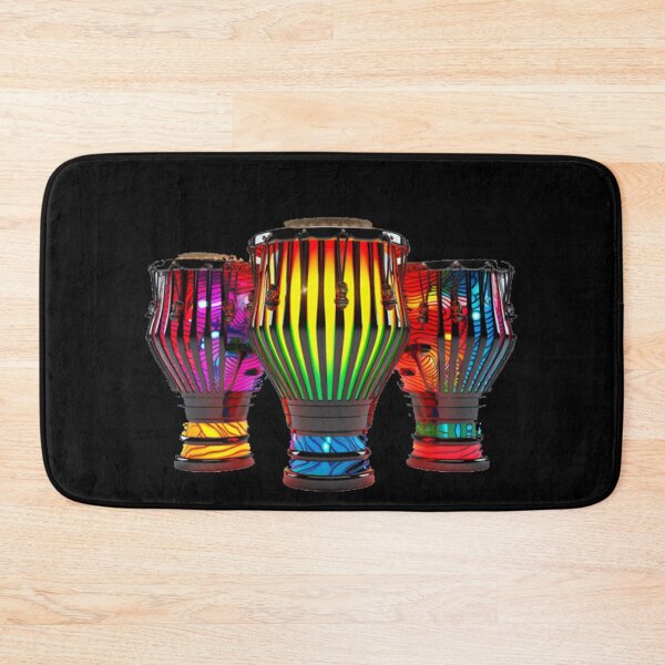 Item preview, African Drum Art in Neon Colors (Series 7) designed and sold by MugsNstuff Live Love Create!.