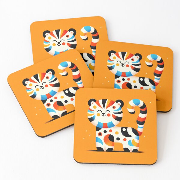 Item preview, Kaleidoscopic Tiger Cub Baby Abstract Colorful Image designed and sold by Kevin-PR.