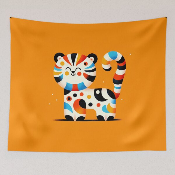 Item preview, Kaleidoscopic Tiger Cub Baby Abstract Colorful Image designed and sold by Kevin-PR.
