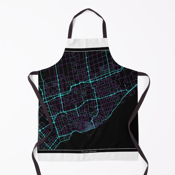 Item preview, Toronto Canada City Map - Neon Fantasy designed and sold by StylishStacks.