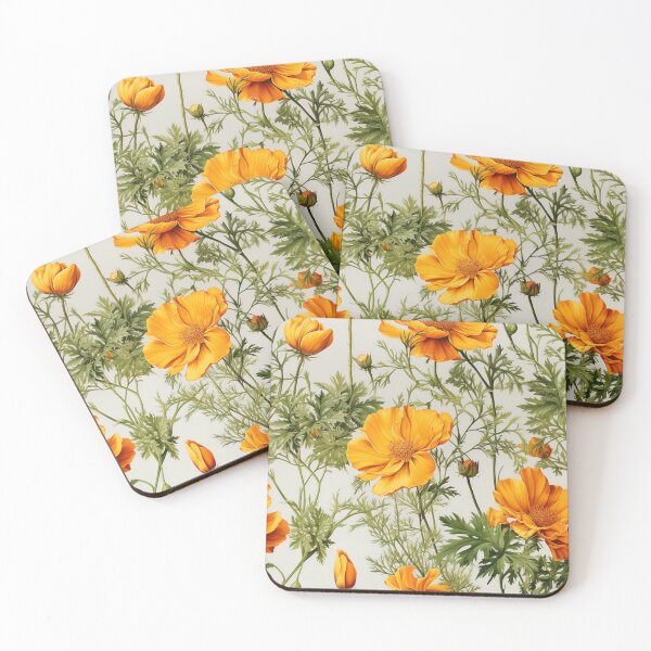 Item preview, Marigold Tile 29: Sun-Kissed Ruffles in a Field of Golden Fire Leafy Thrones designed and sold by TheBrainArt.