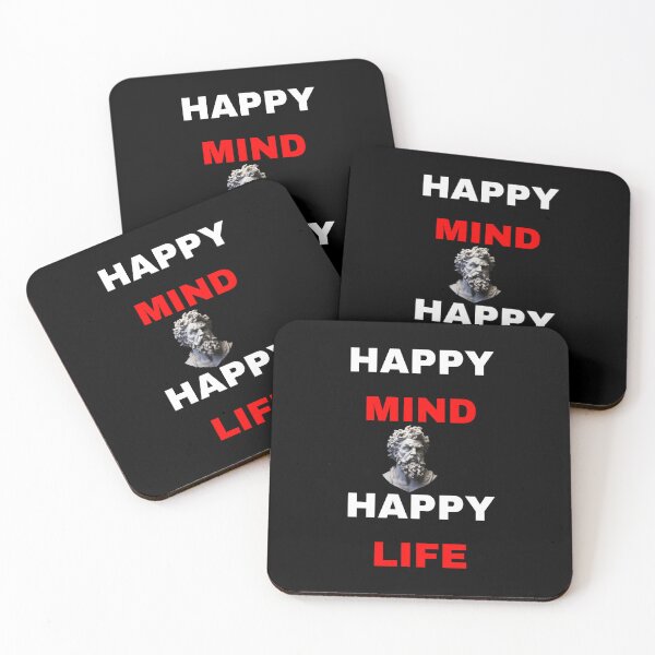 Item preview, happy mind happy life Motivational Quote designed and sold by SMARTKIT  DESIGNAGENCY.