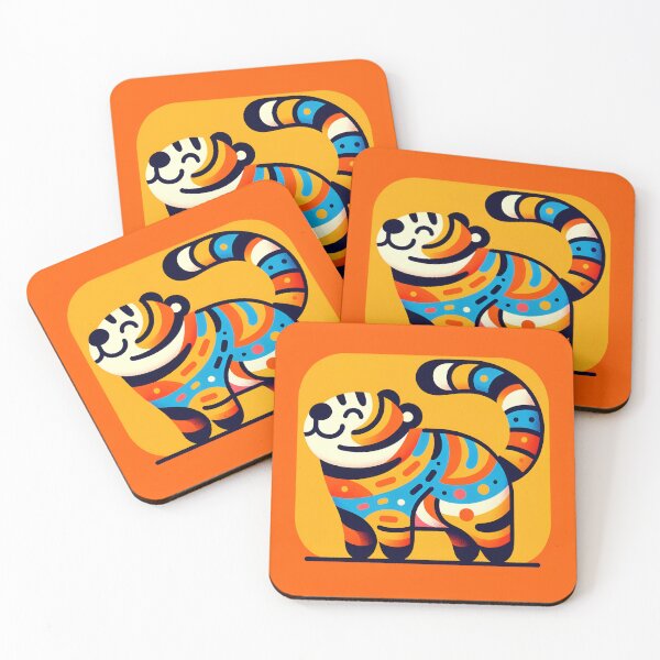 Item preview, Abstract Feline Whimsy Baby Abstract Colorful Image designed and sold by Kevin-PR.