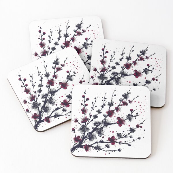 Item preview, Falling Black Sakura Cherry Blossom designed and sold by teedory.