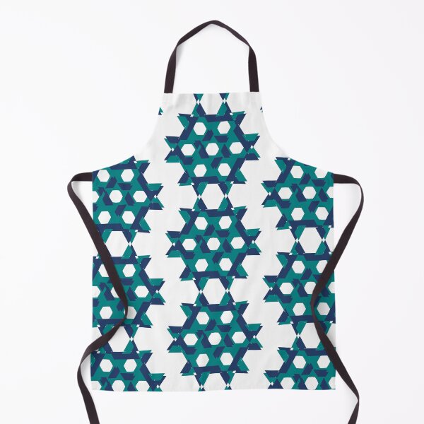Item preview, two tone blue and green hexagon star, honeycomb designed and sold by pipikijung.