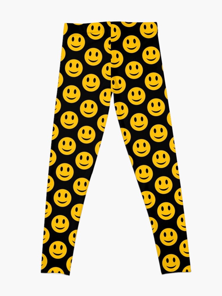 Smiley Face - Round Leggings for Sale by SpaceFizz