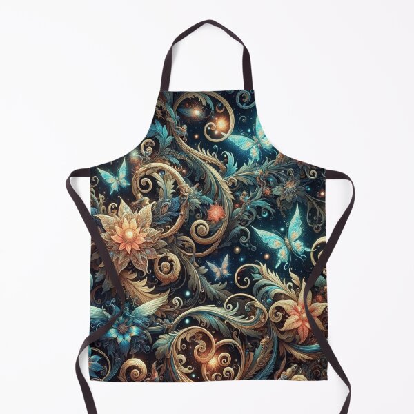 Item preview, Cosmic Flora Swirls With Butterflies designed and sold by TeslaSt0re.