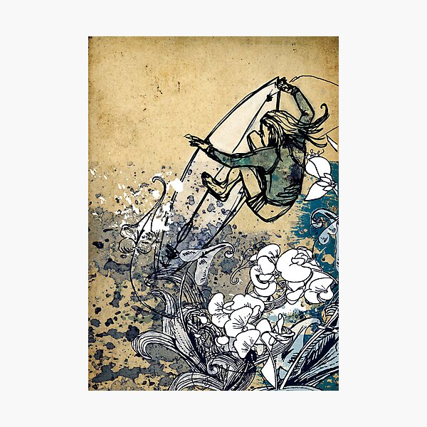 Surfer Chick Photographic Print