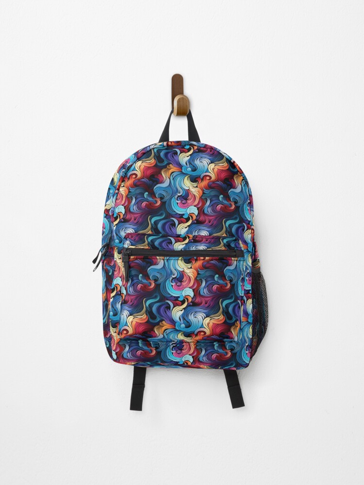 Thumbnail 1 of 3, Backpack, Psychedelic Pattern designed and sold by Soto375.