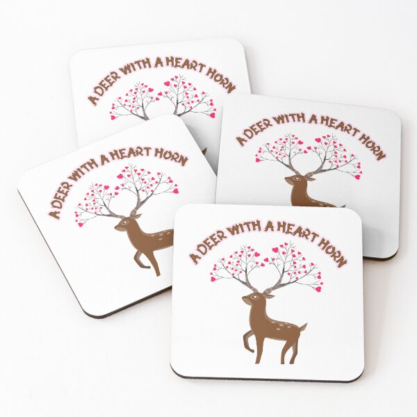 Item preview, a deer with a heart horn designed and sold by zzzozzo.