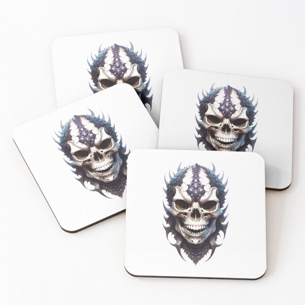 Item preview, Bone warlike skull covered with scales designed and sold by MadinaFatt.