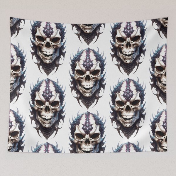 Item preview, Bone warlike skull covered with scales designed and sold by MadinaFatt.