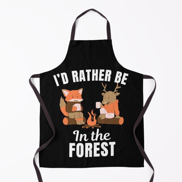 Item preview, I'd rather be in the forest, funny nomadic lifestyle for camping lovers saying or quote designed and sold by NBSStore.