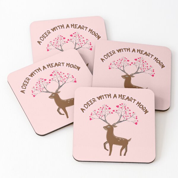 Item preview, a deer with a heart horn designed and sold by zzzozzo.