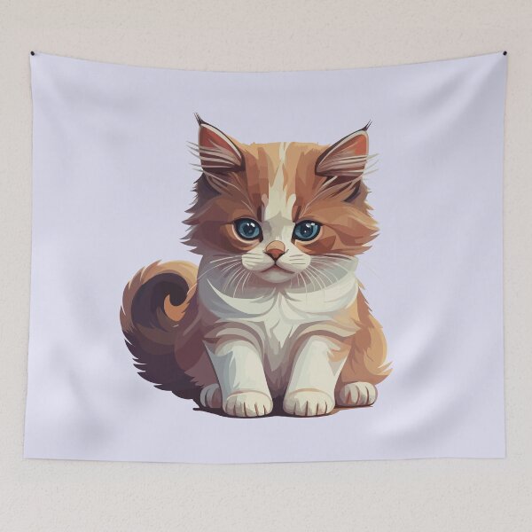 Item preview, Ragdoll Charm: Blue-Eyed Feline Cuteness designed and sold by DonTonzo.