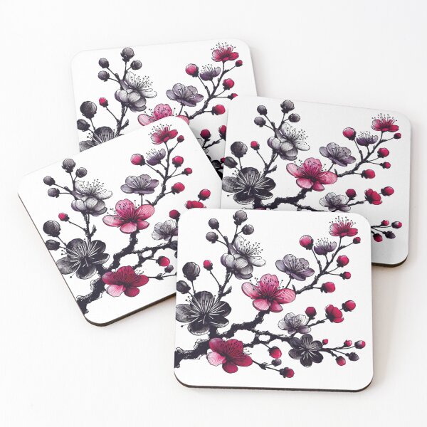 Item preview, Falling Black Sakura Cherry Blossom designed and sold by teedory.