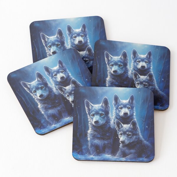 Item preview, Wolfdog Family Painting  designed and sold by Nocturne  Paws.