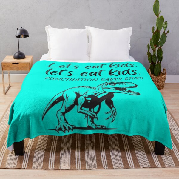Item preview, Dinosaur Let’s Eat Kids Punctuation Saves Lives Classic T-Shirt designed and sold by NIZAR  din⭐⭐⭐⭐⭐.