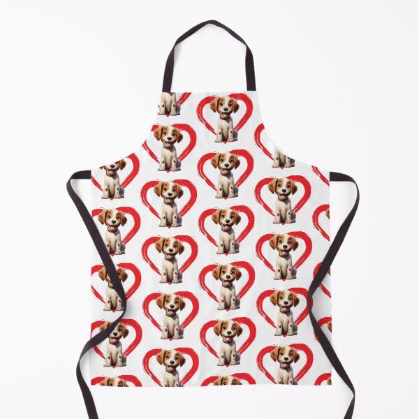 Item preview, Britany Spaniel Cartoon in Love Heart swoosh designed and sold by For Dog Sake!®.