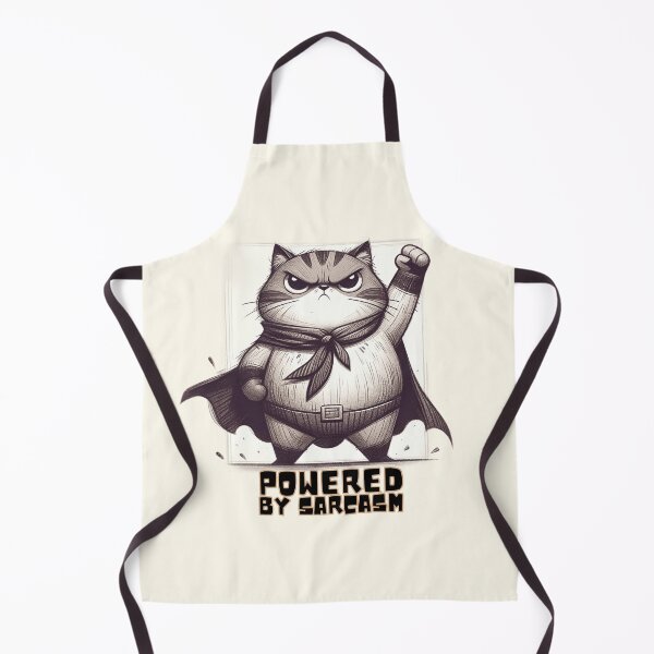 Item preview, Superhero Cat Powered by Sarcasm Illustration designed and sold by RuyaFab.