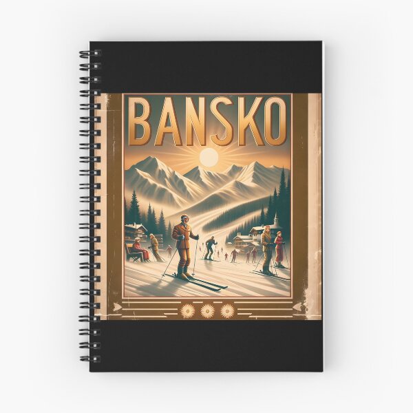 Item preview, Bansko Golden Age Ski Poster Funny Gifts designed and sold by BadhbhArt.
