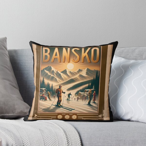 Item preview, Bansko Golden Age Ski Poster Funny Gifts designed and sold by BadhbhLoot.
