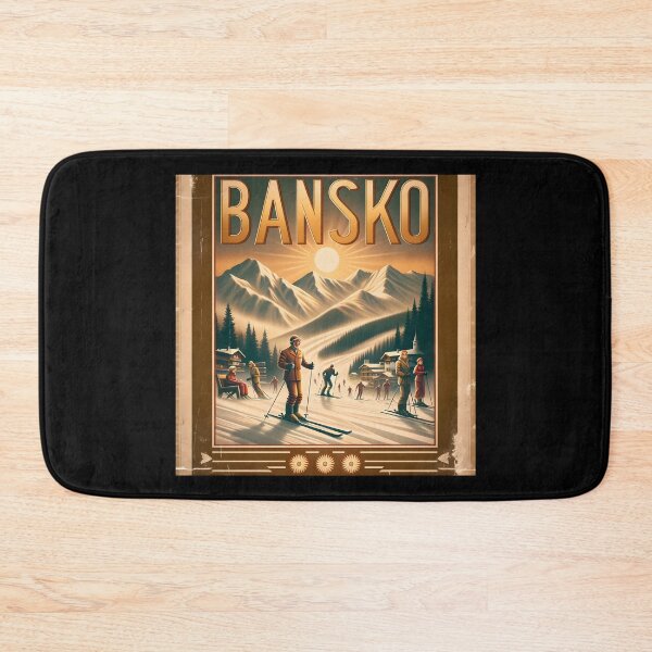 Item preview, Bansko Golden Age Ski Poster Funny Gifts designed and sold by BadhbhLoot.