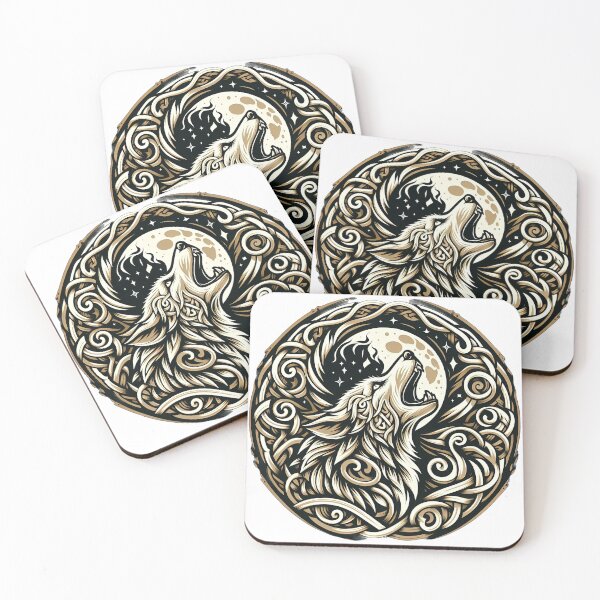 Item preview, Copy of Celtic Wolf Tribal wolf and moon designed and sold by Expressions-Sel.