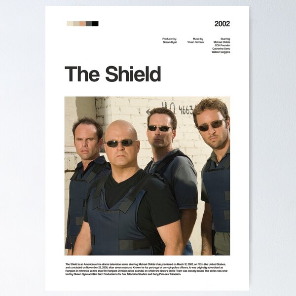 Item preview, The Shield series poster designed and sold by paulrommer.
