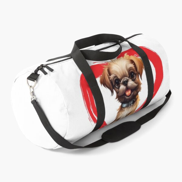 Item preview, Brussels Griffon Cartoon in Love Heart swoosh designed and sold by For Dog Sake!®.