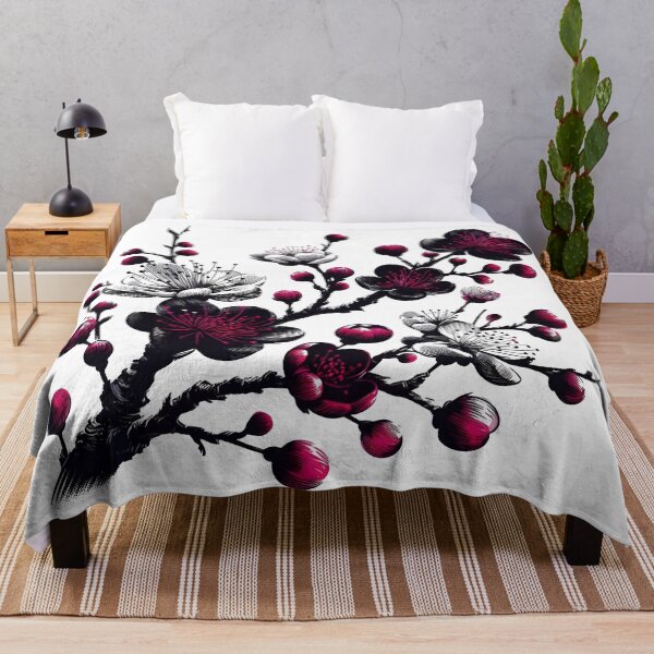 Artikelvorschau, Fallende schwarze Sakura-Kirschblüte entworfen und verkauft von teedory.